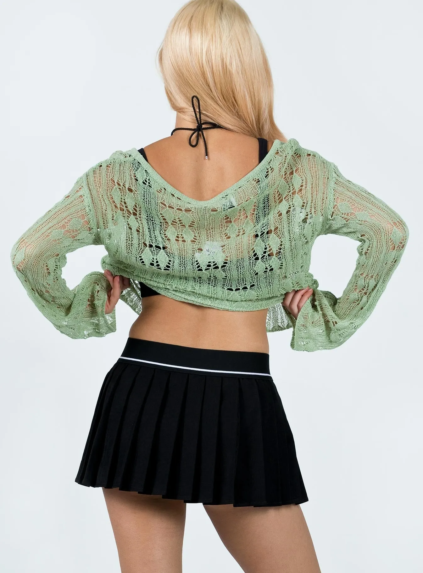 Easy Motion Crisp Finish Vanimo Mini Skirt Black