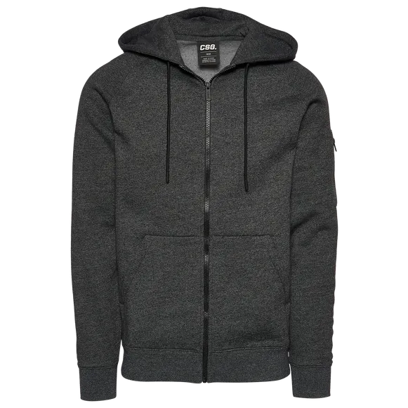 CSG Troupe Full-Zip Hoodie Heather Black Sporty Jacket
