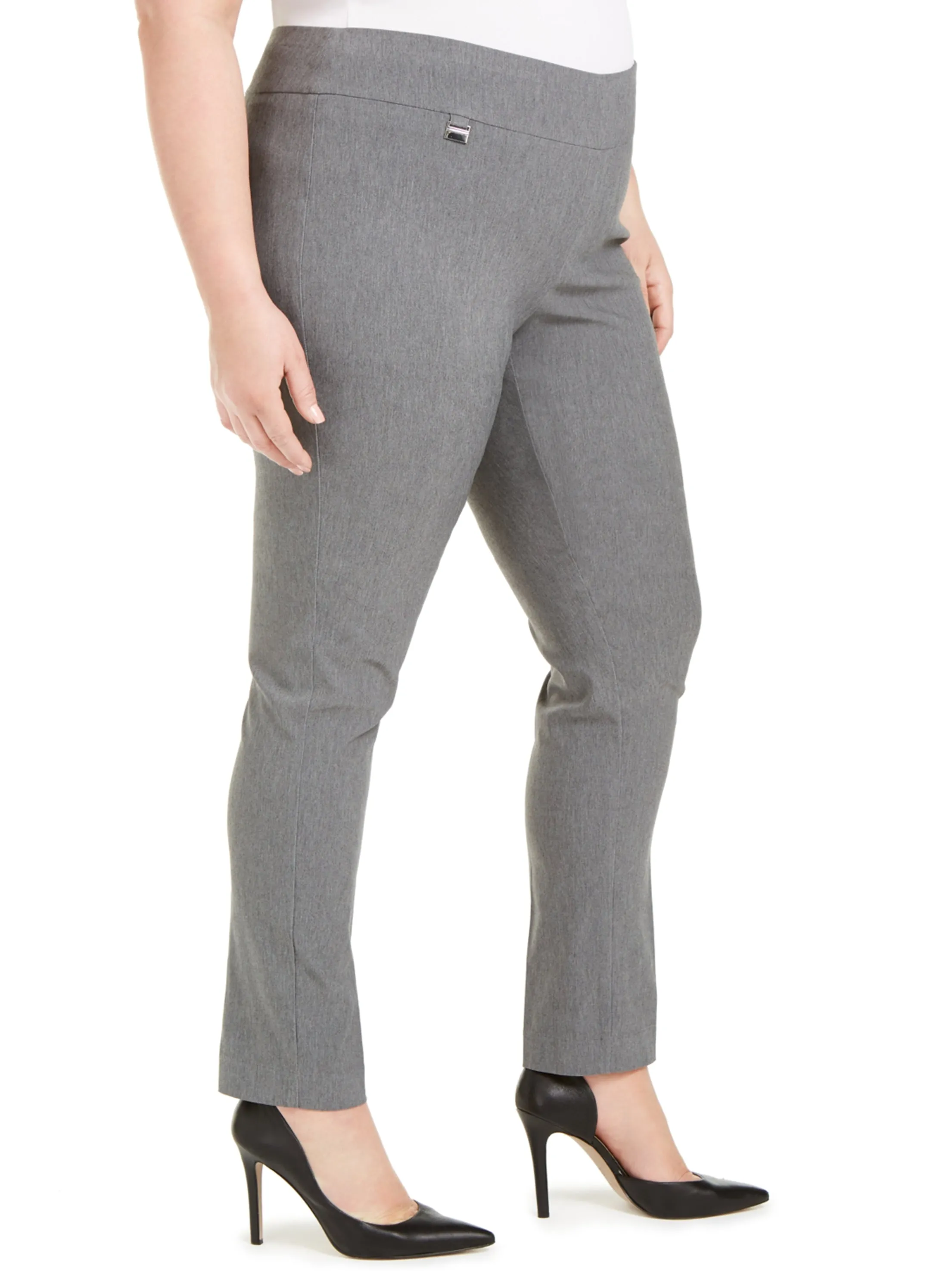 Women's Plain Solid Pant,Grey Comfortable Stretch Active Motion