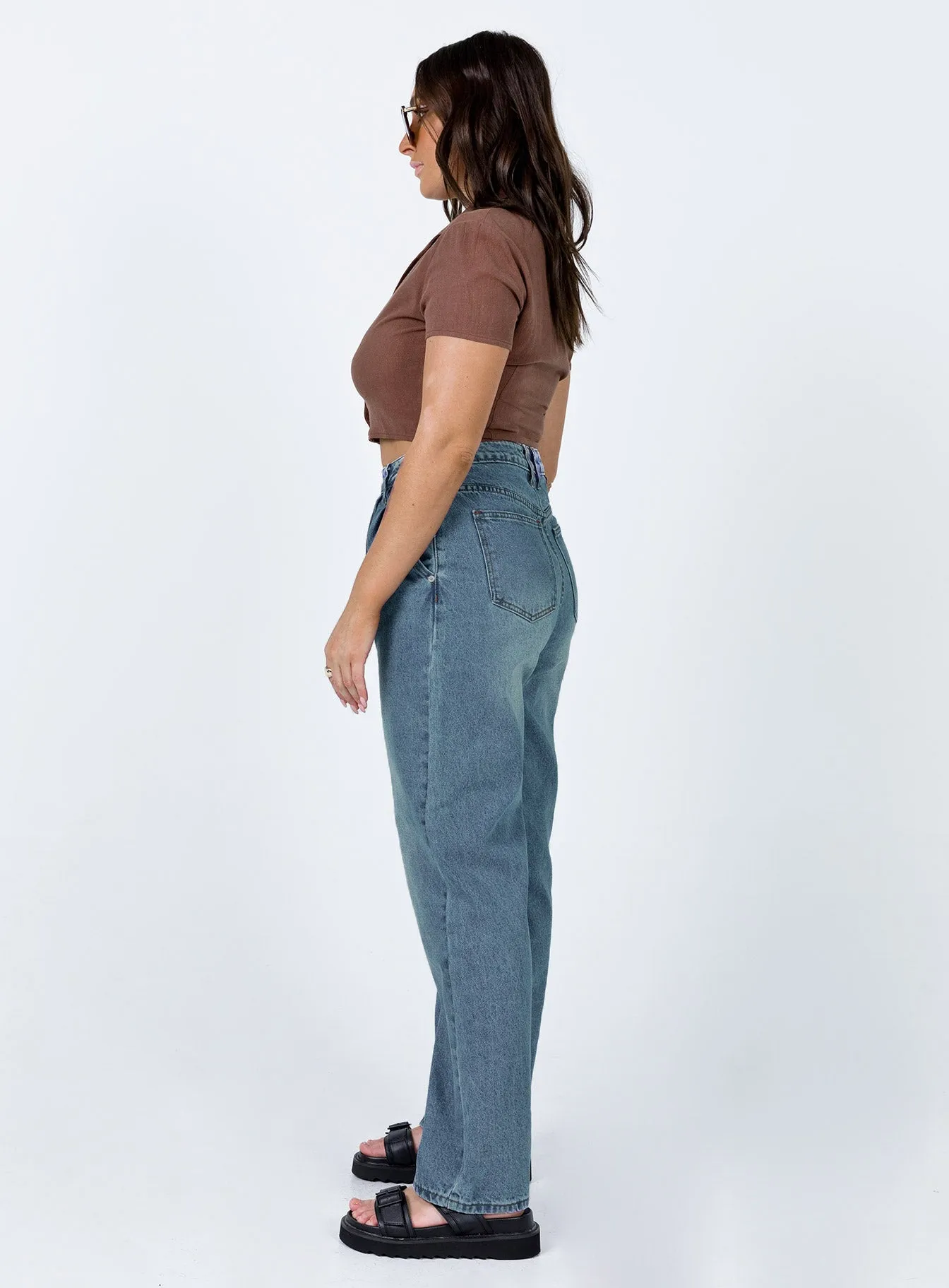 Casual Comfort Office Mood Isabelle Straight Leg Denim Jeans