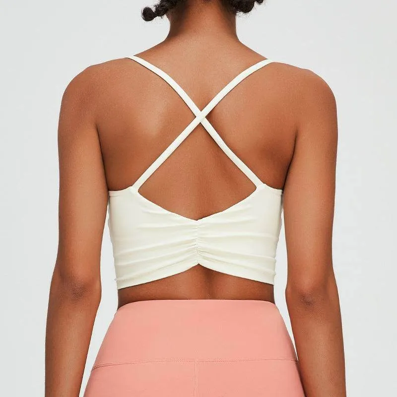 Mesh Glow Classic Glow Cross Back Fitness Bra