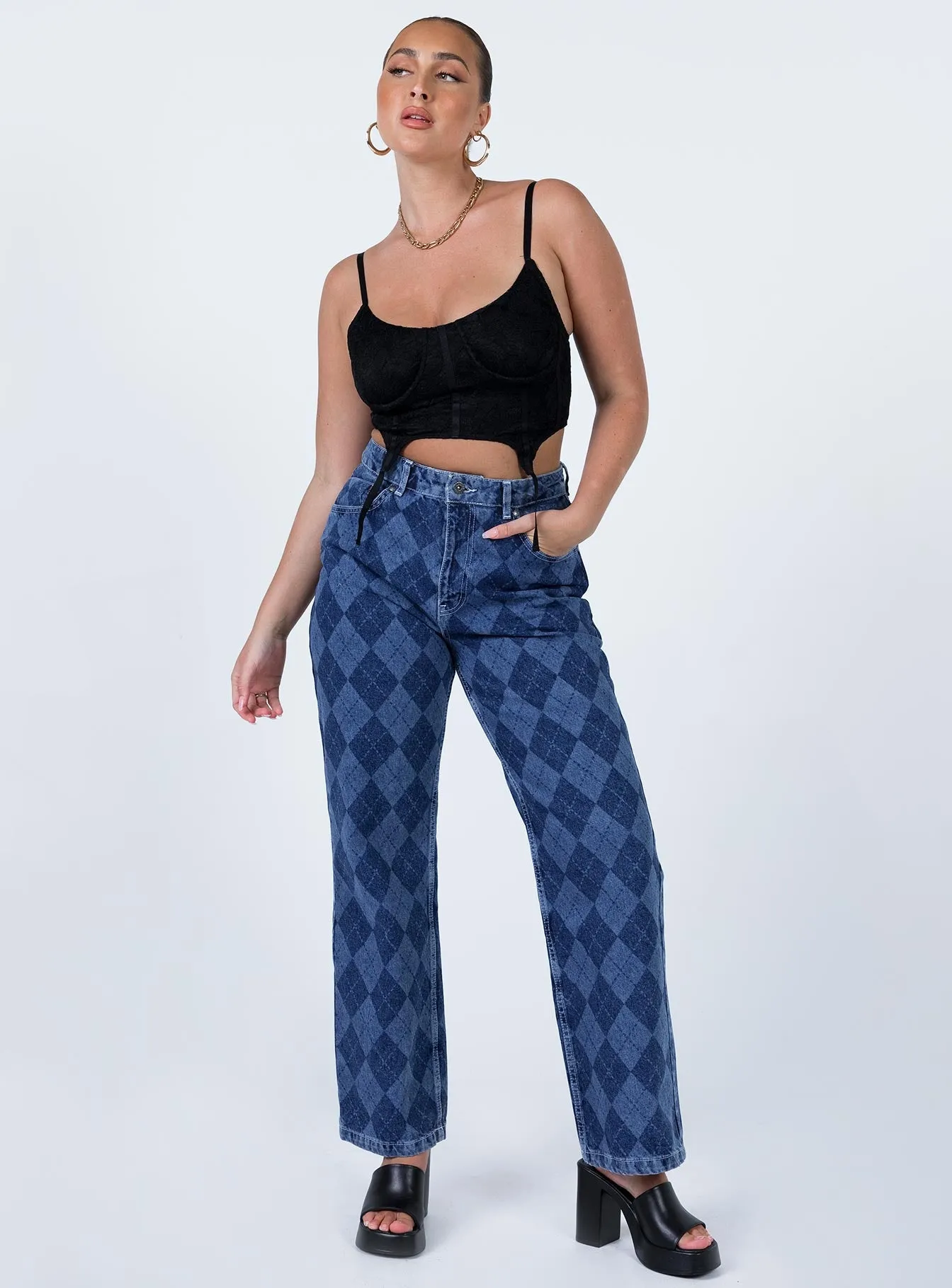 The Ragged Priest Detention Mid/Light Blue Jeans Denim Organic Ease MoistureManagementSystem