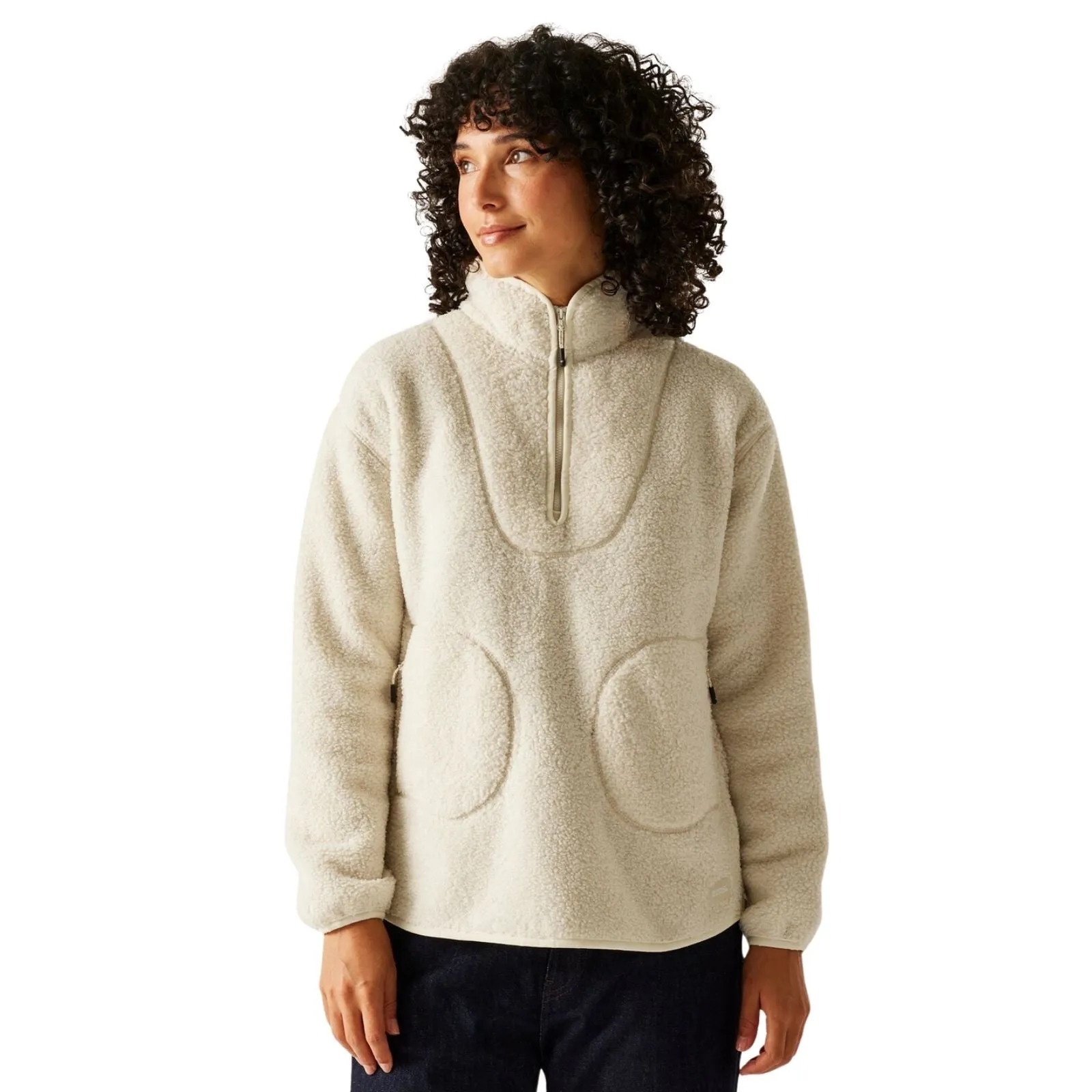Regatta Womens Frankie Zip Pocket Borg Half Zip Fleece Cold Weather