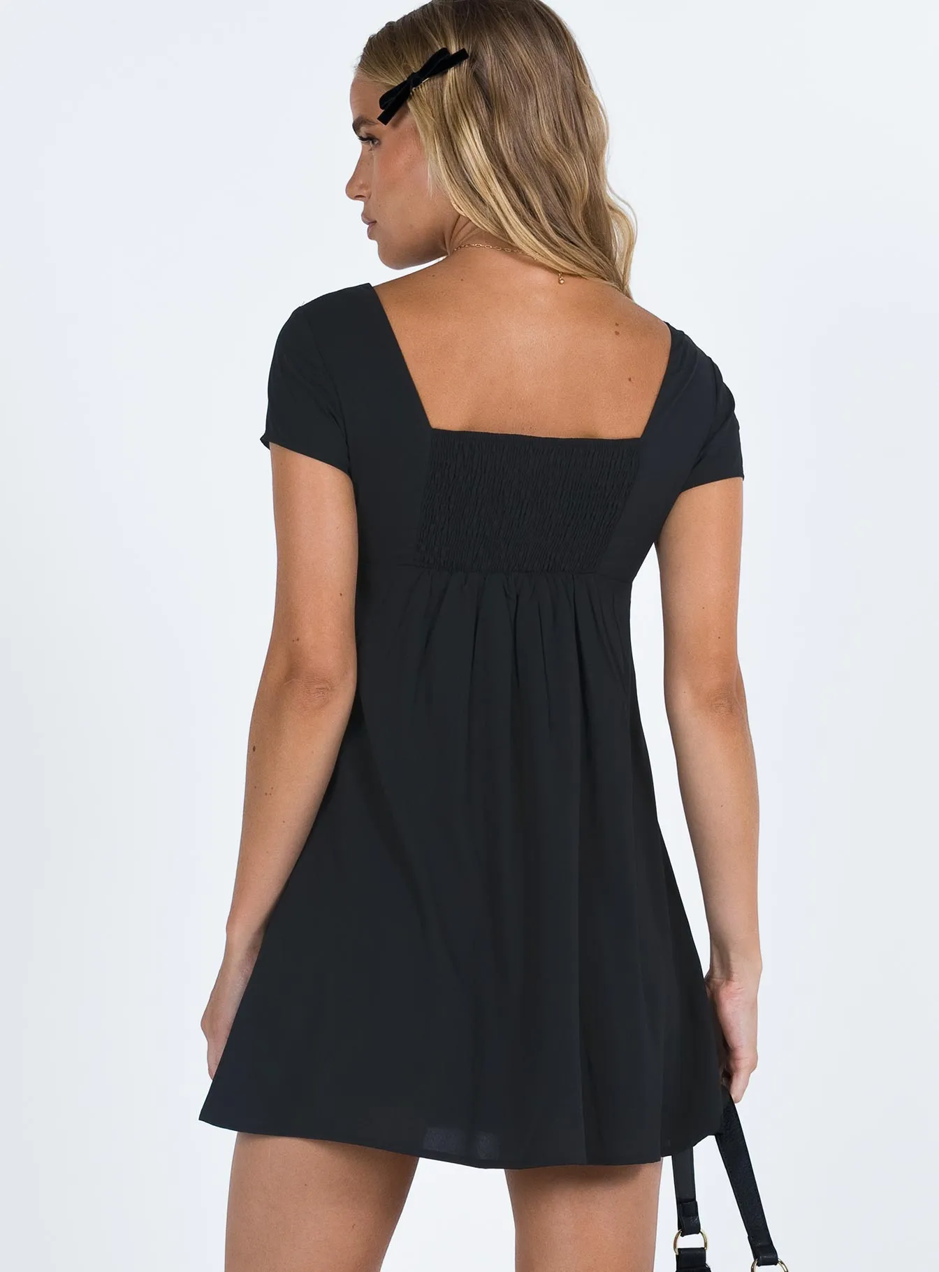 Glenore Mini Dress Black Trend Smart Pure Lines