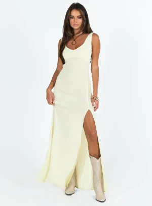Comfortable Style Shannyn Maxi Dress Yellow