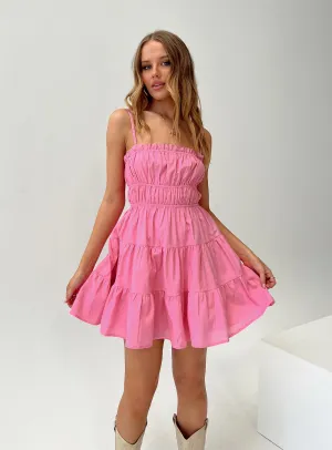 Ceara Mini Dress Pink Fashion Forward Feminine full-length gown