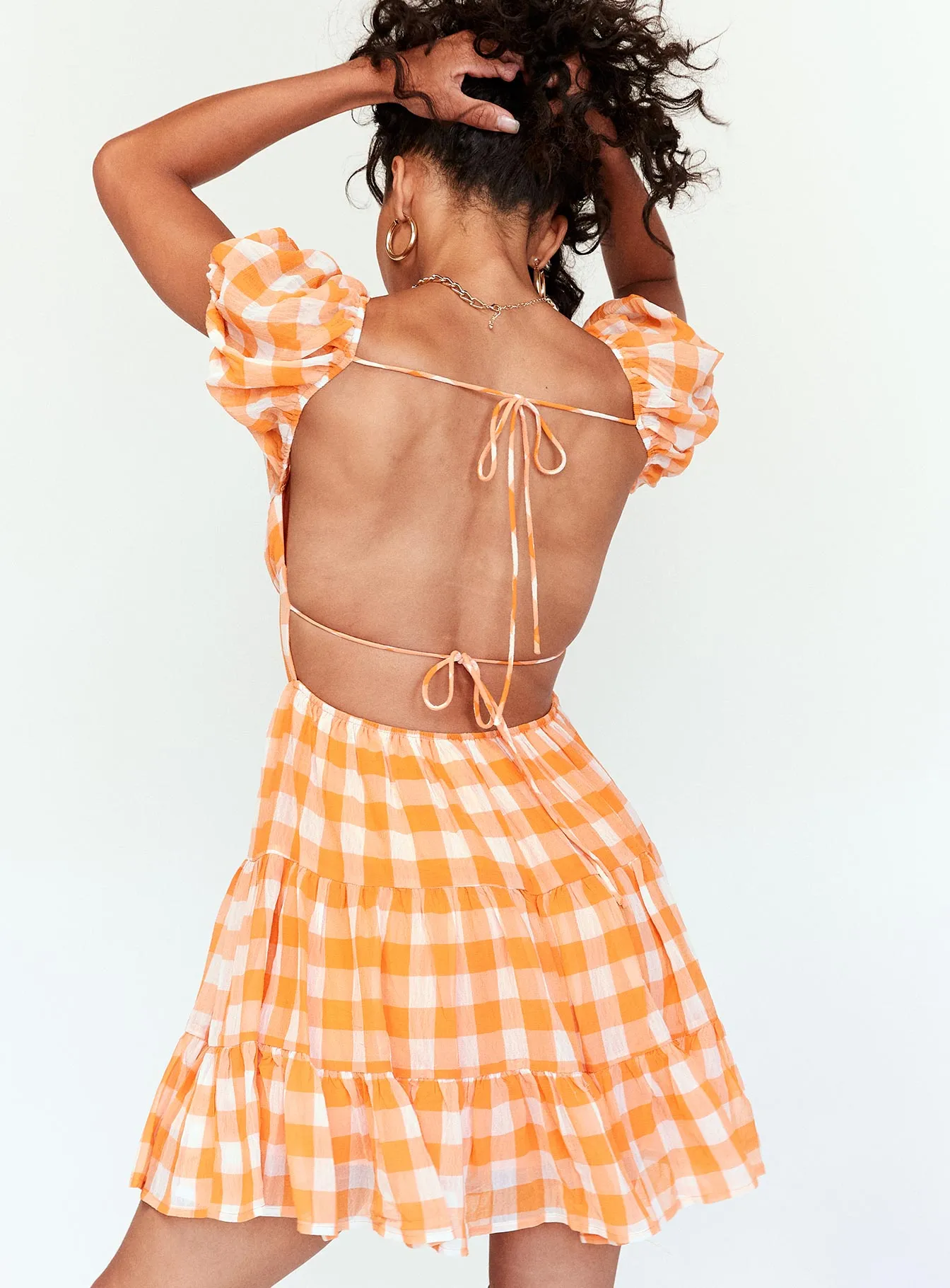 Danny Mini Dress Orange TearResistantFabric