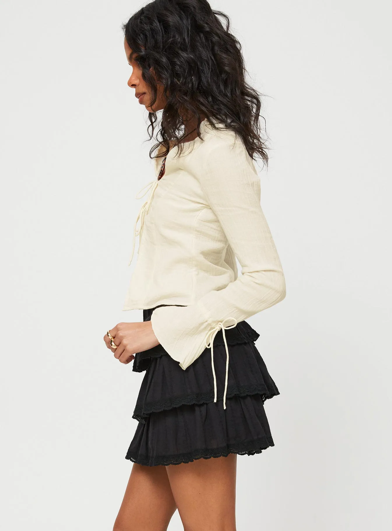 Subtle Mood Sound Check Mini Skirt Black