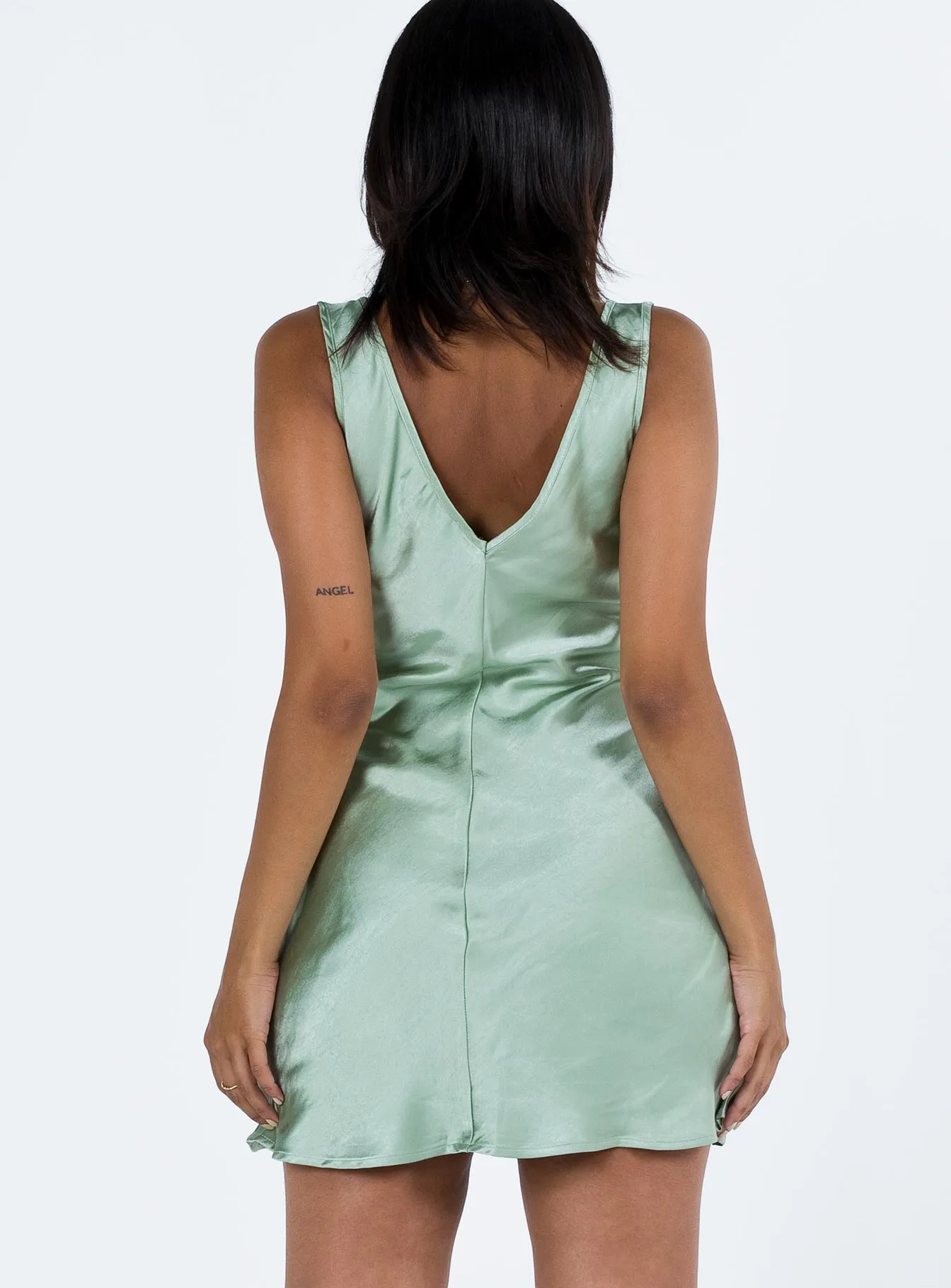 Fashion Daily Conlan Mini Dress Sage