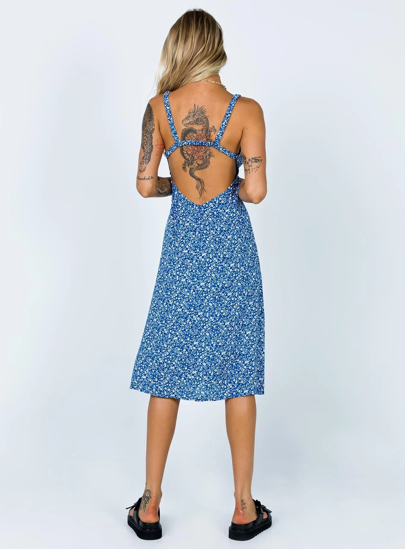 Timeless elegance Sunset Hour Georgia Midi Dress Navy Tall