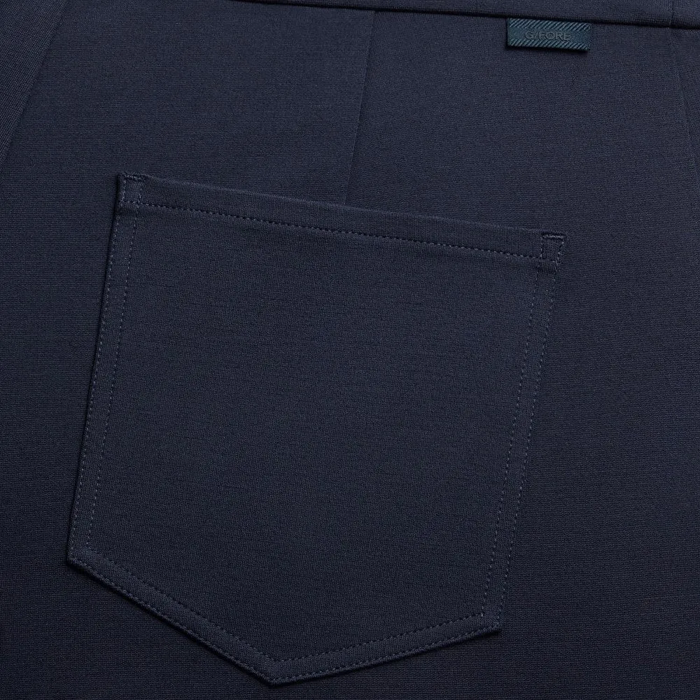 G/Fore Women's Double Knit Stretch Cigarette Leg Golf Pants - Twilight Flattering Shape MultiPocket