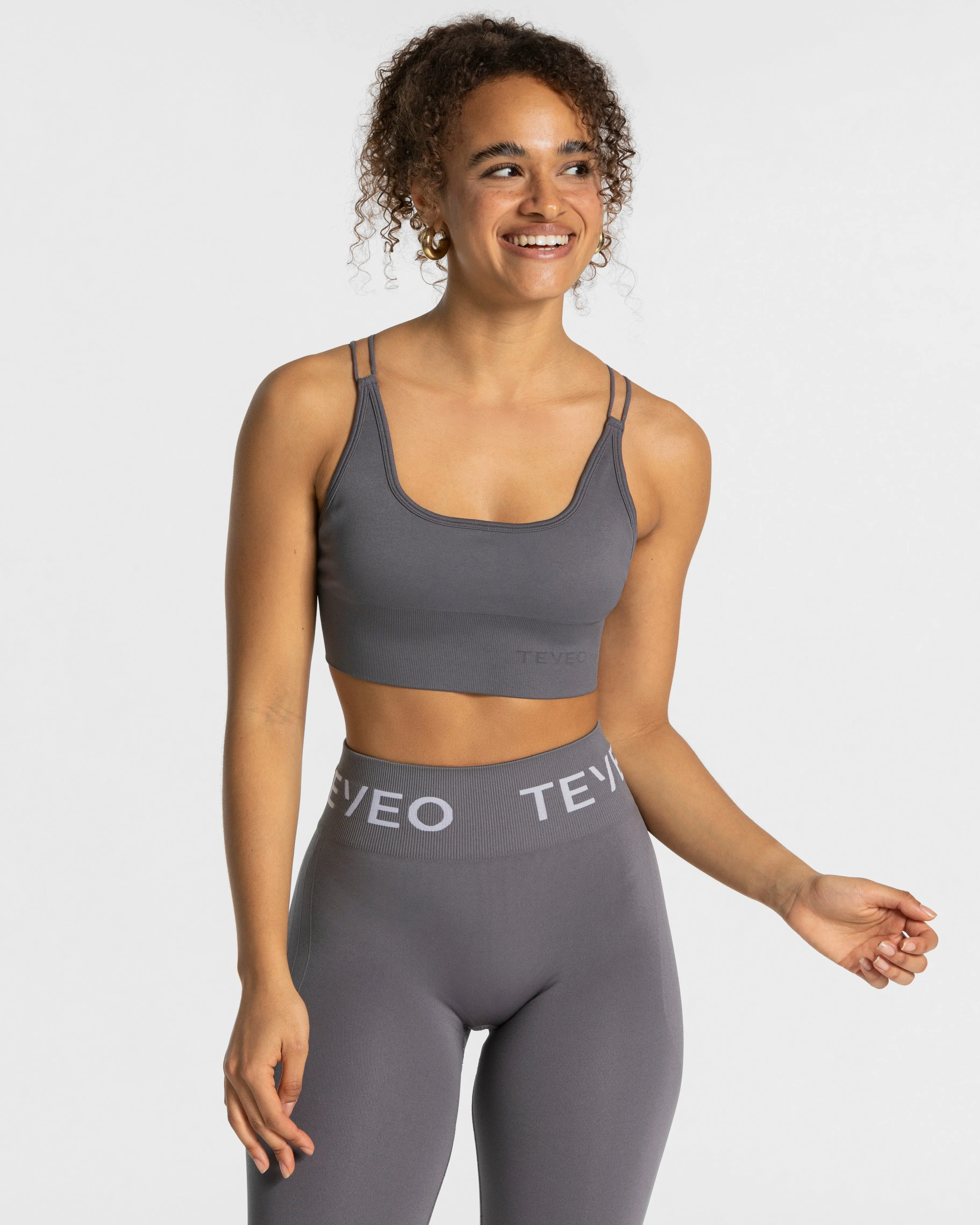 Everyday Backless Top "Graphit" Anti-pilling seams Half-sleeved