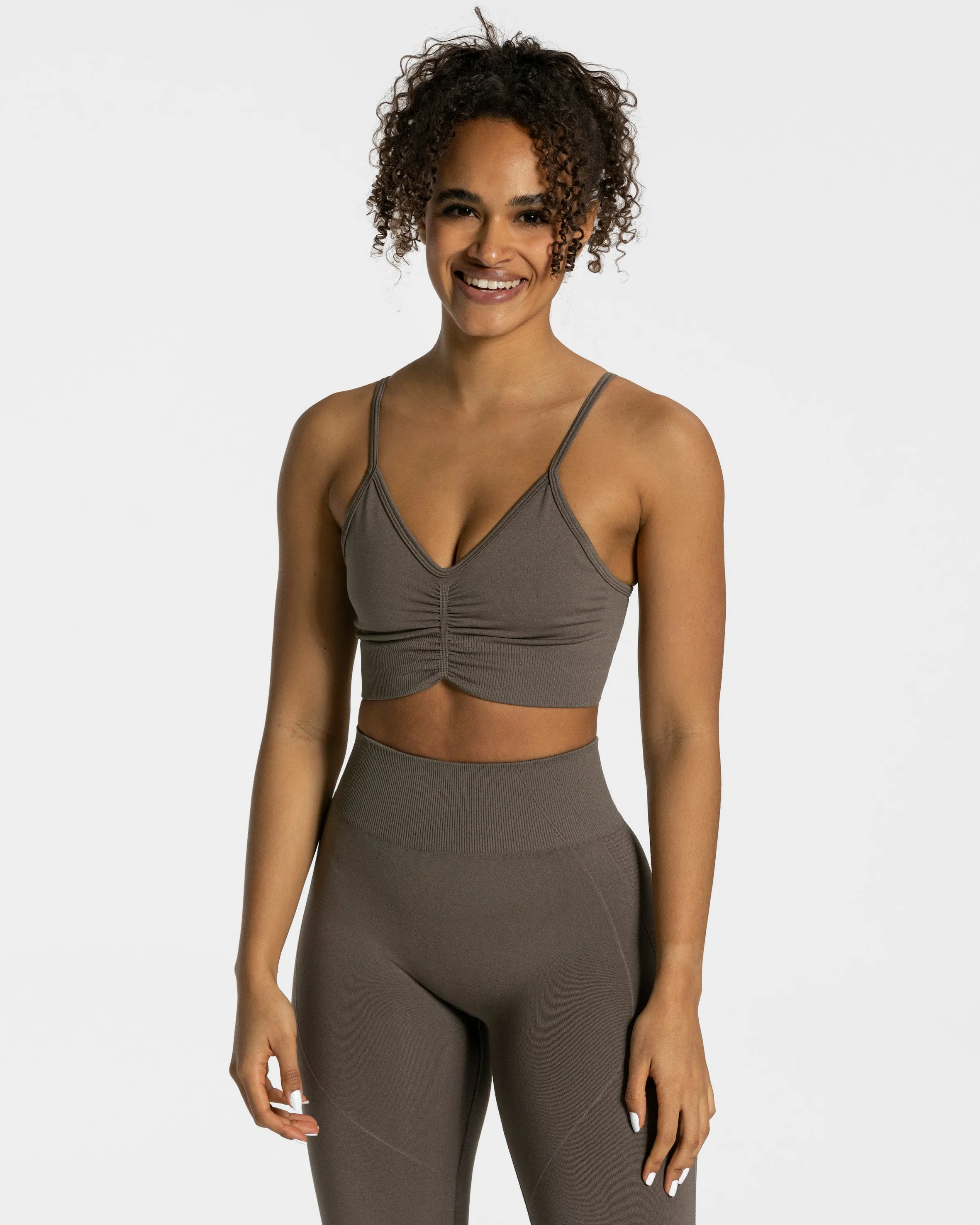 Smooth seams Pastel workout wear Focus Bh "Taupe"