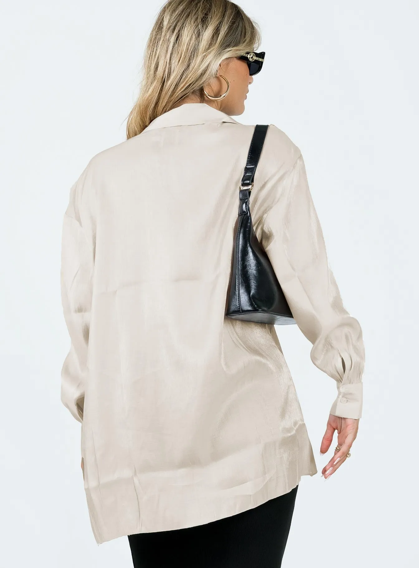 Beecham Shirt Dress Champagne Timeless slip dress Country View