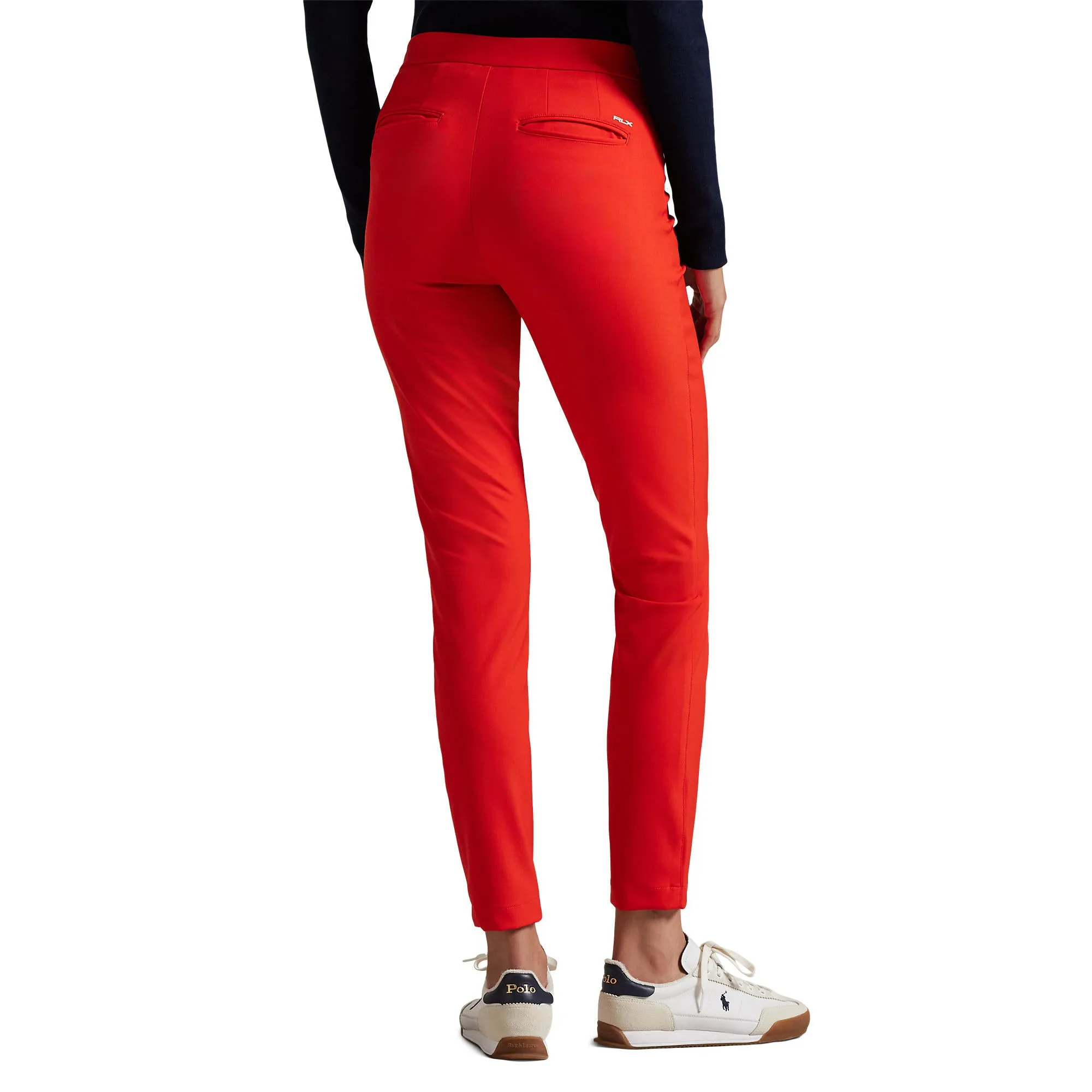 RLX Ralph Lauren Women's Eagle Stretch Twill Golf Pants - Bright Poppy Stable Shape NonRestrictiveFit