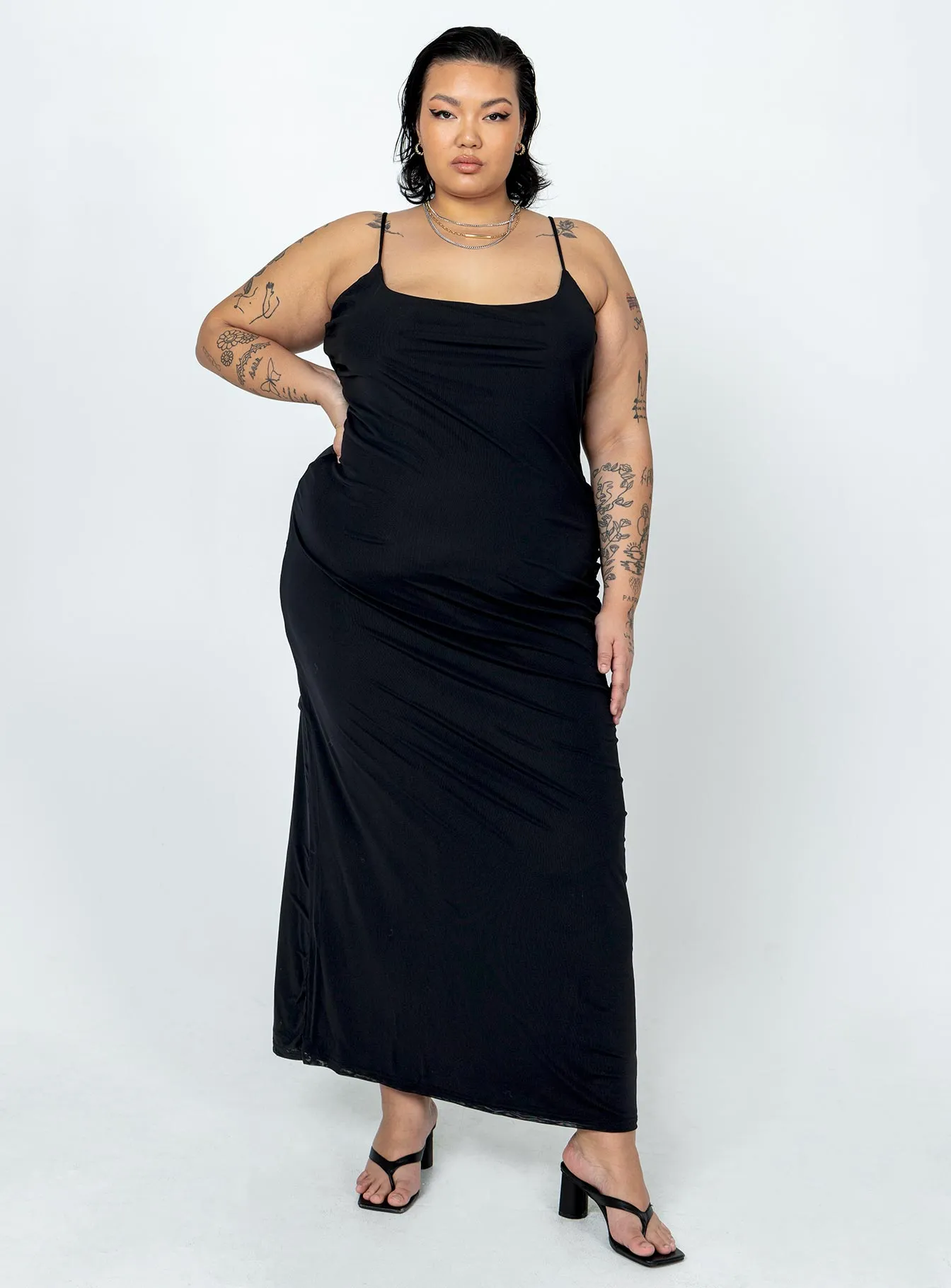 Knox Maxi Dress Black Curve All Day Look