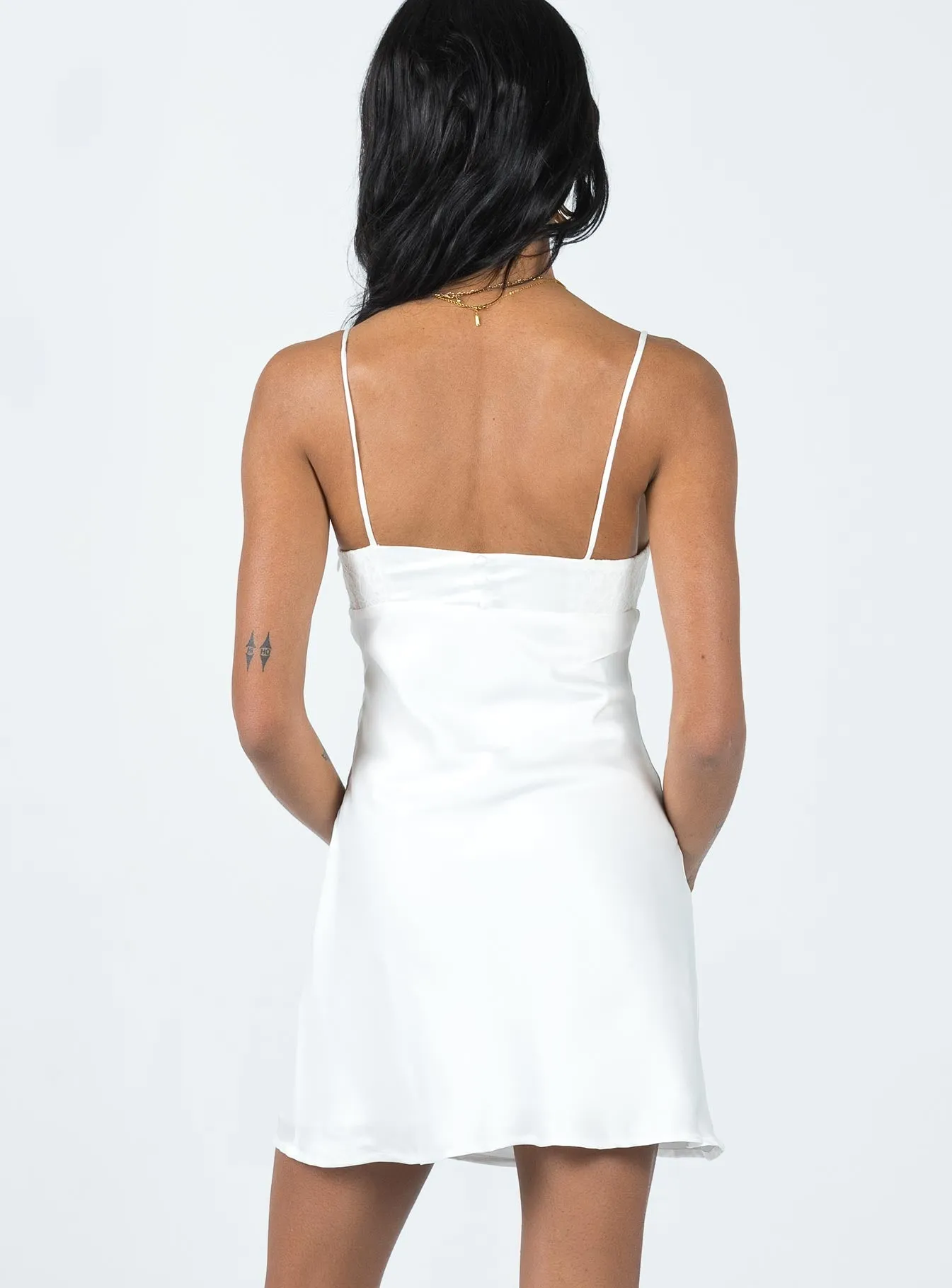 Cool Simplicity Casual weekend dress Kaylah Mini Dress White