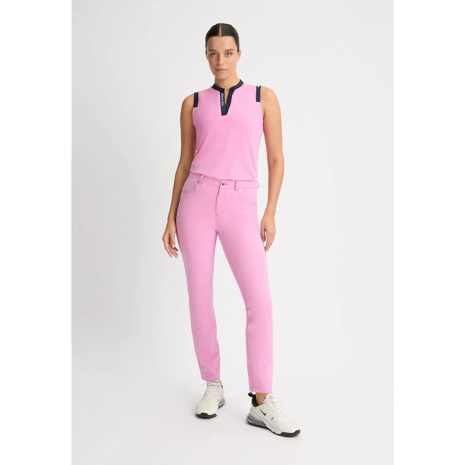 Rohnisch Women's Chie Comfort Golf Pants - Fuchsia Pink Casual Essentials Performance Ready