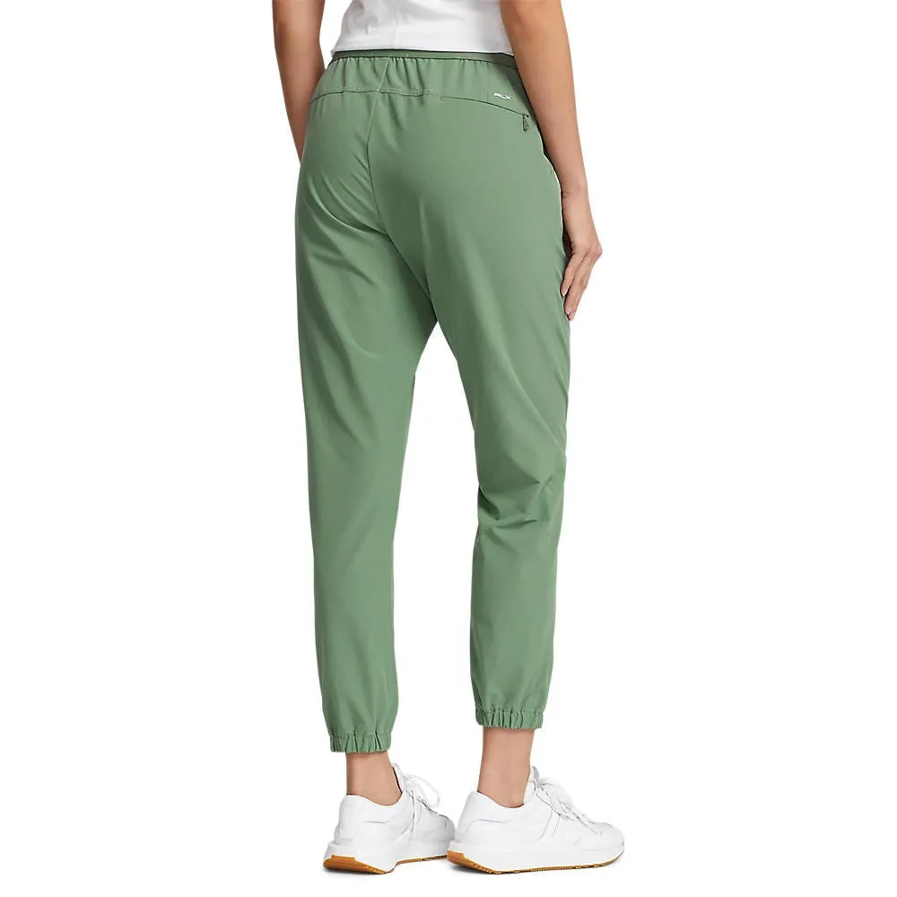 Casual Chic Quick Wash RLX Ralph Lauren Women's 4-Way Stretch Cuffed Golf Pants - Fatigue