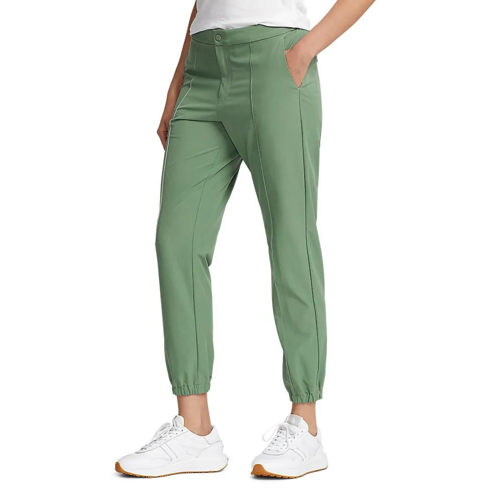 RLX Ralph Lauren Women's 4-Way Stretch Cuffed Golf Pants - Fatigue Travel Ready Outfit Staple