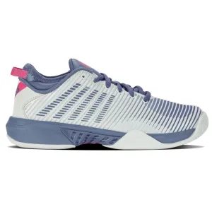 K Swiss Hypercourt Supreme AC Womens Tennis Shoes - Blue Blush/Infinity/Carmine Rose Micro Perforation Airflow Pace Ready