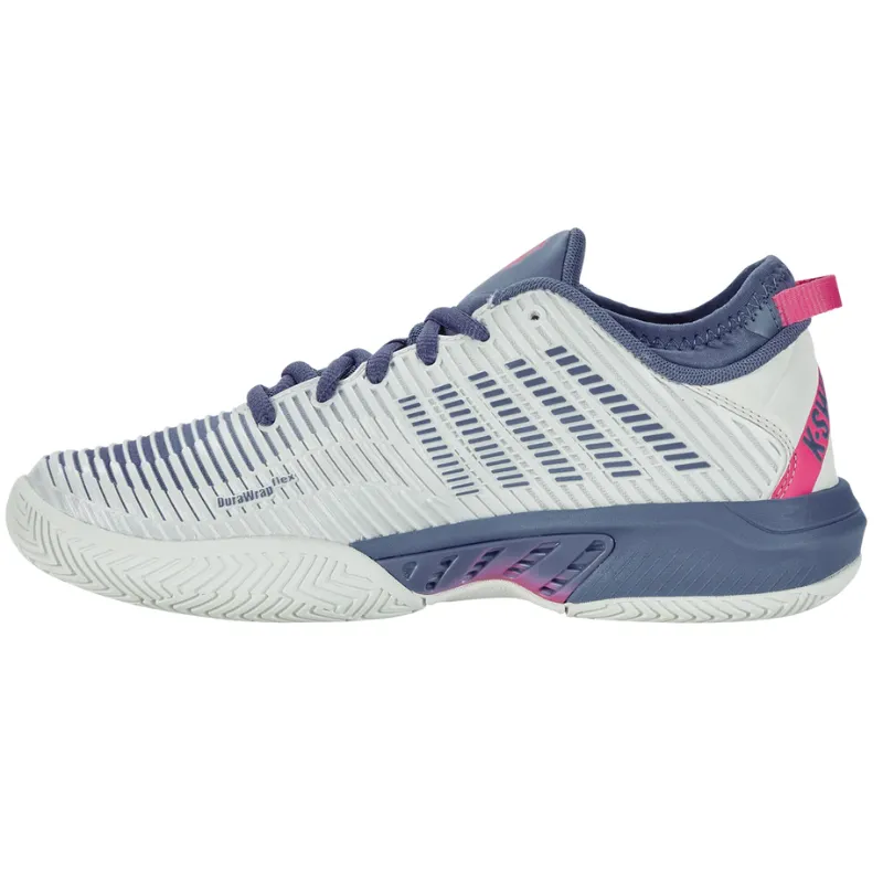 K Swiss Hypercourt Supreme AC Womens Tennis Shoes - Blue Blush/Infinity/Carmine Rose Urban Fit
