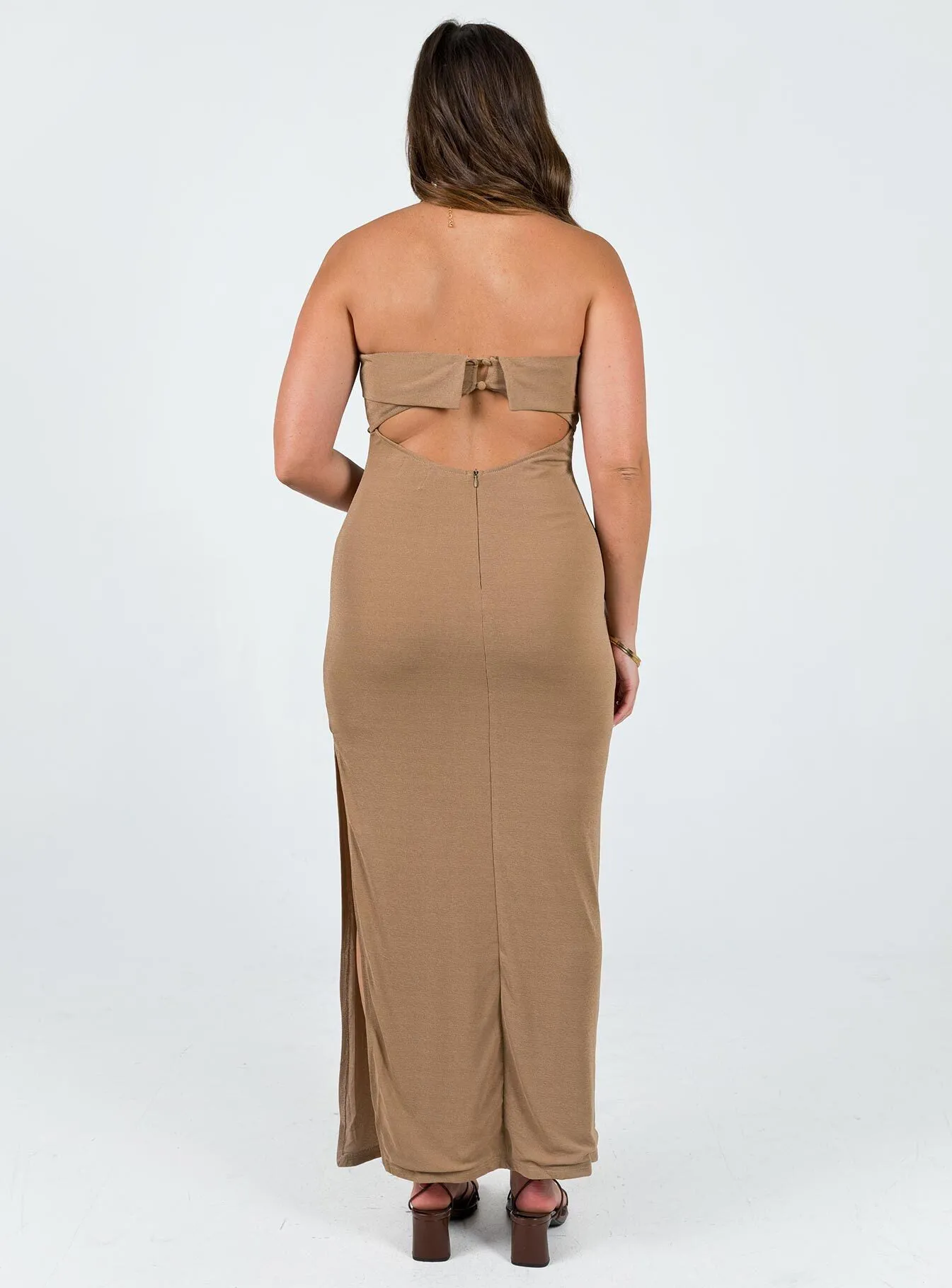 Comfy Look Soft Composition Ashington Maxi Dress Brown