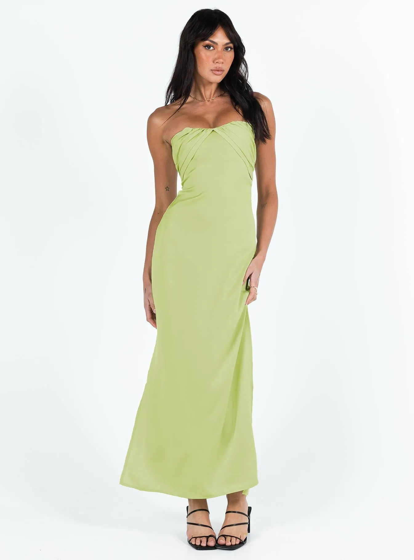 Irena Strapless Maxi Green Multipurpose
