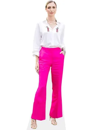 High Stretch Fit Sporty Comfort Wear Women's Tailored Flare Trousers,Pink