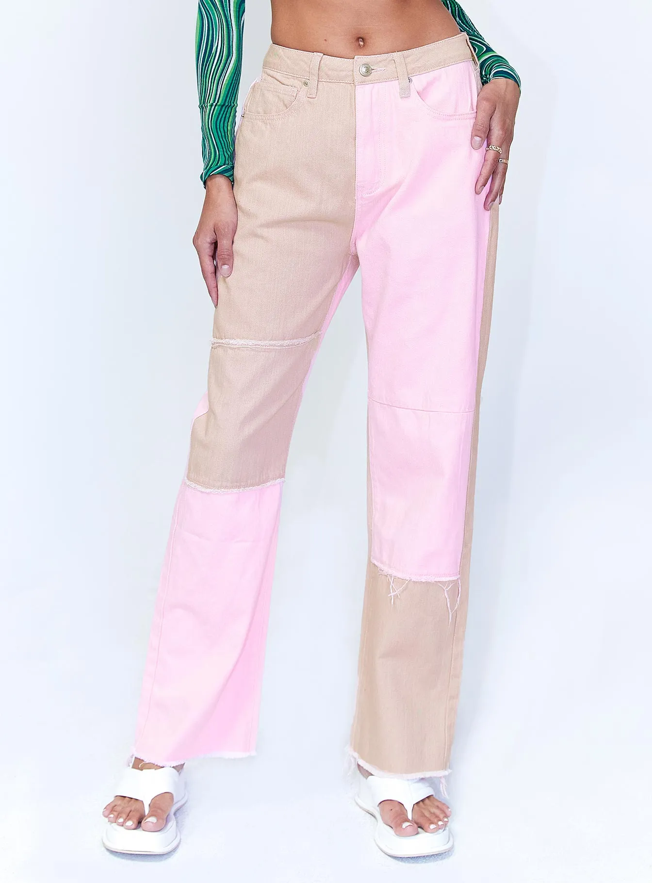 Kaisha Denim Jeans Pink Parisian Chic