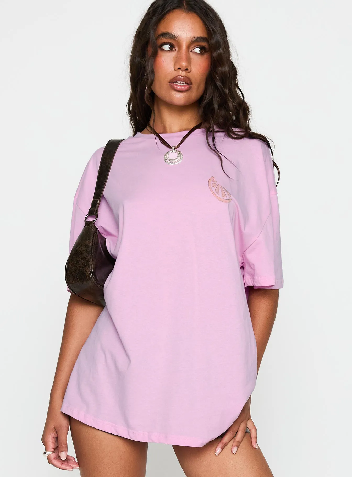 Sardines Please Oversized Tee Pink Active Comfort Wear Easy-to-Style Top