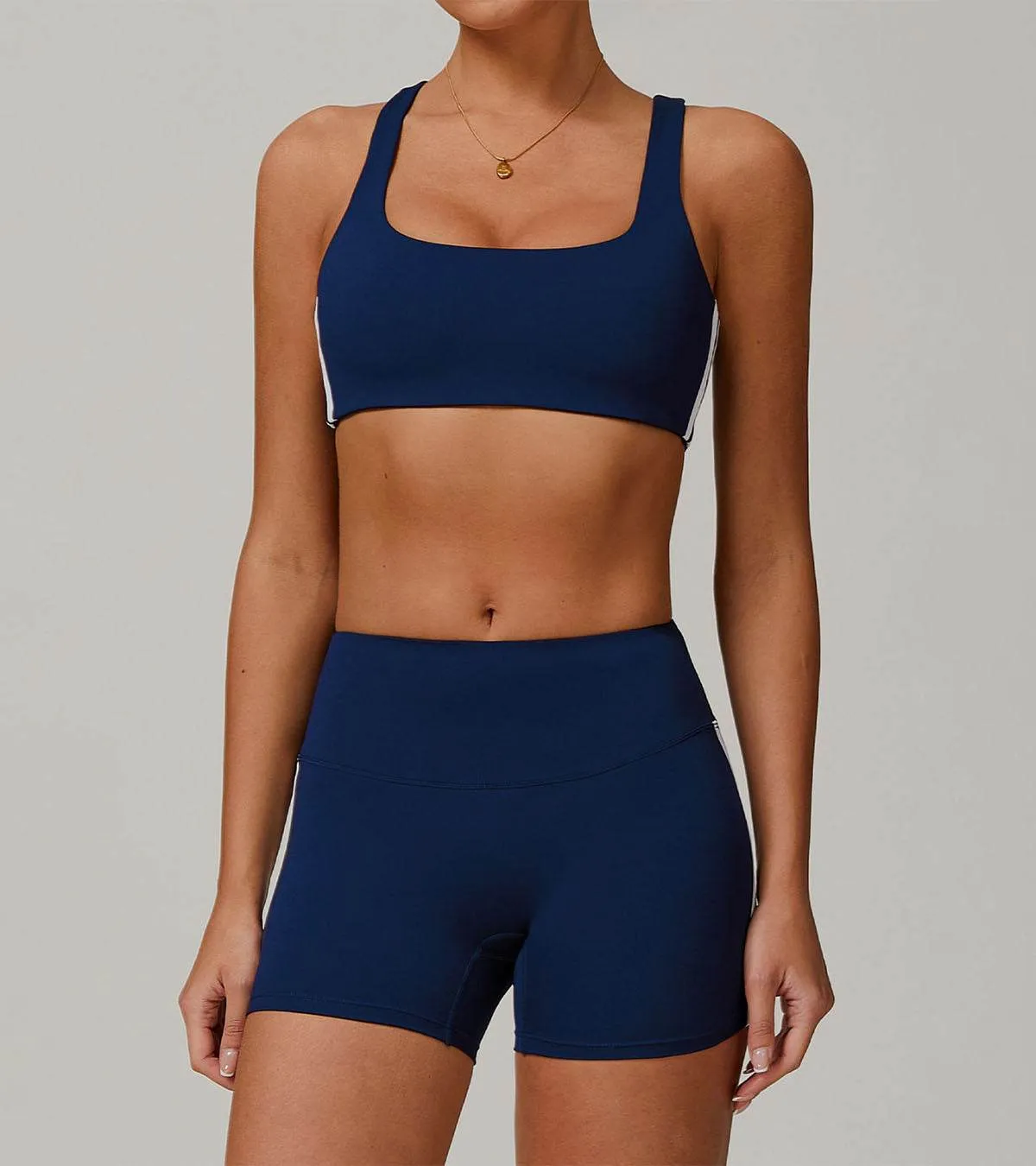 StaticResistant Square Neck Yoga Bra Cami Crop Top