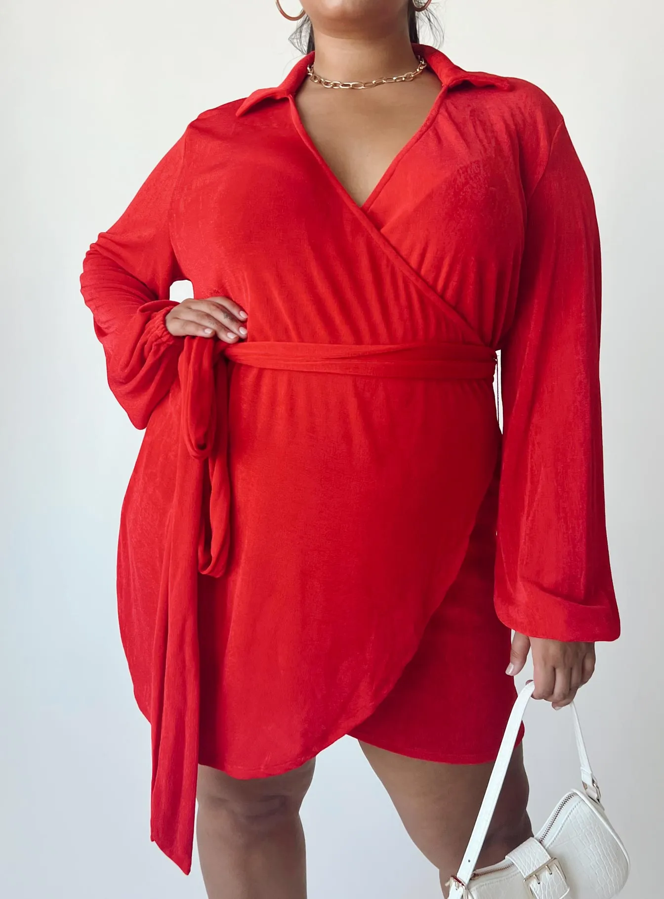 Work Mood Versatile Touch Party Time Mini Dress Red Curve