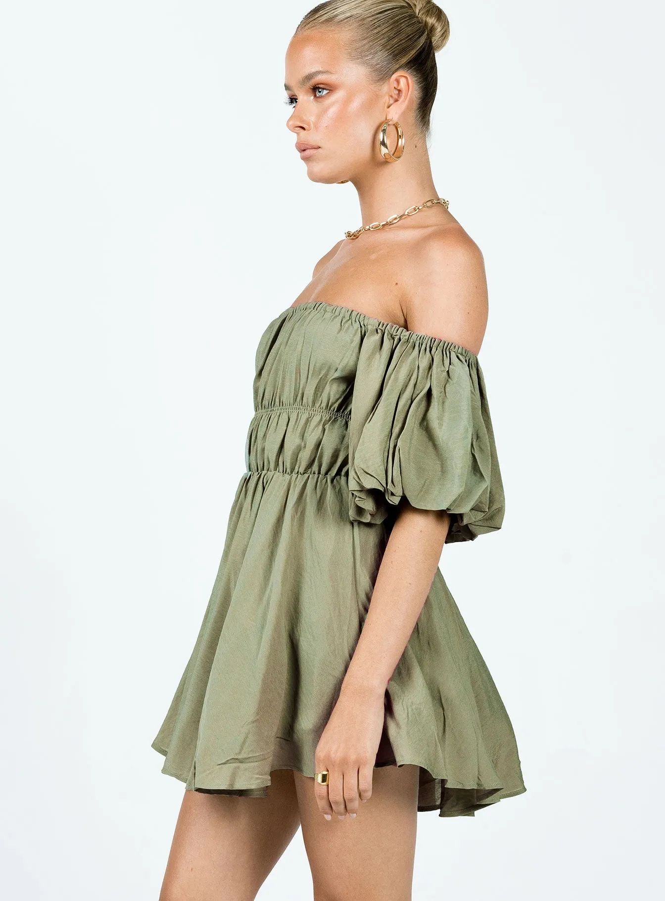 Urban Chic Urban Line Halton Mini Dress Khaki