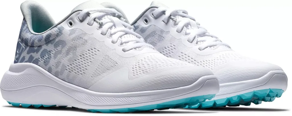 Secure Wrap Game Edge New Women's Footjoy Flex Golf Shoes White/Multi MSP$100