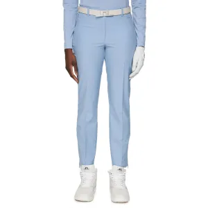 J.Lindeberg Women's Pia Golf Pants - Rain Washed Friction Resistant Fabric Tailored Fit
