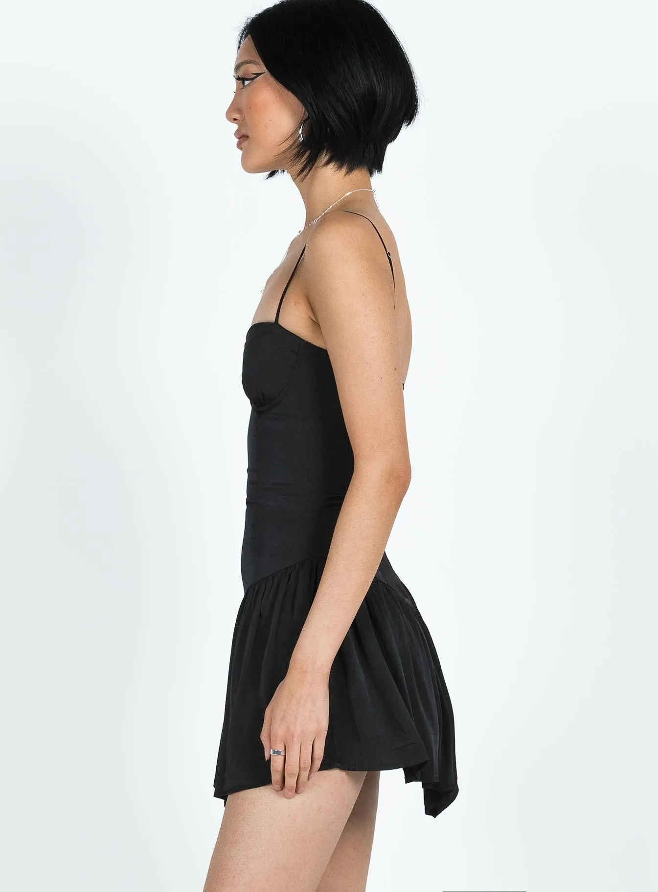 Nordic Plain Camille Mini Dress Black