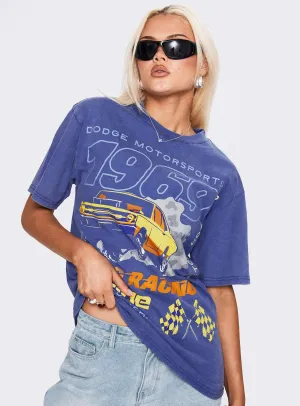 Dodge 1969 Oversized Graphic Top Blue Versatile Design