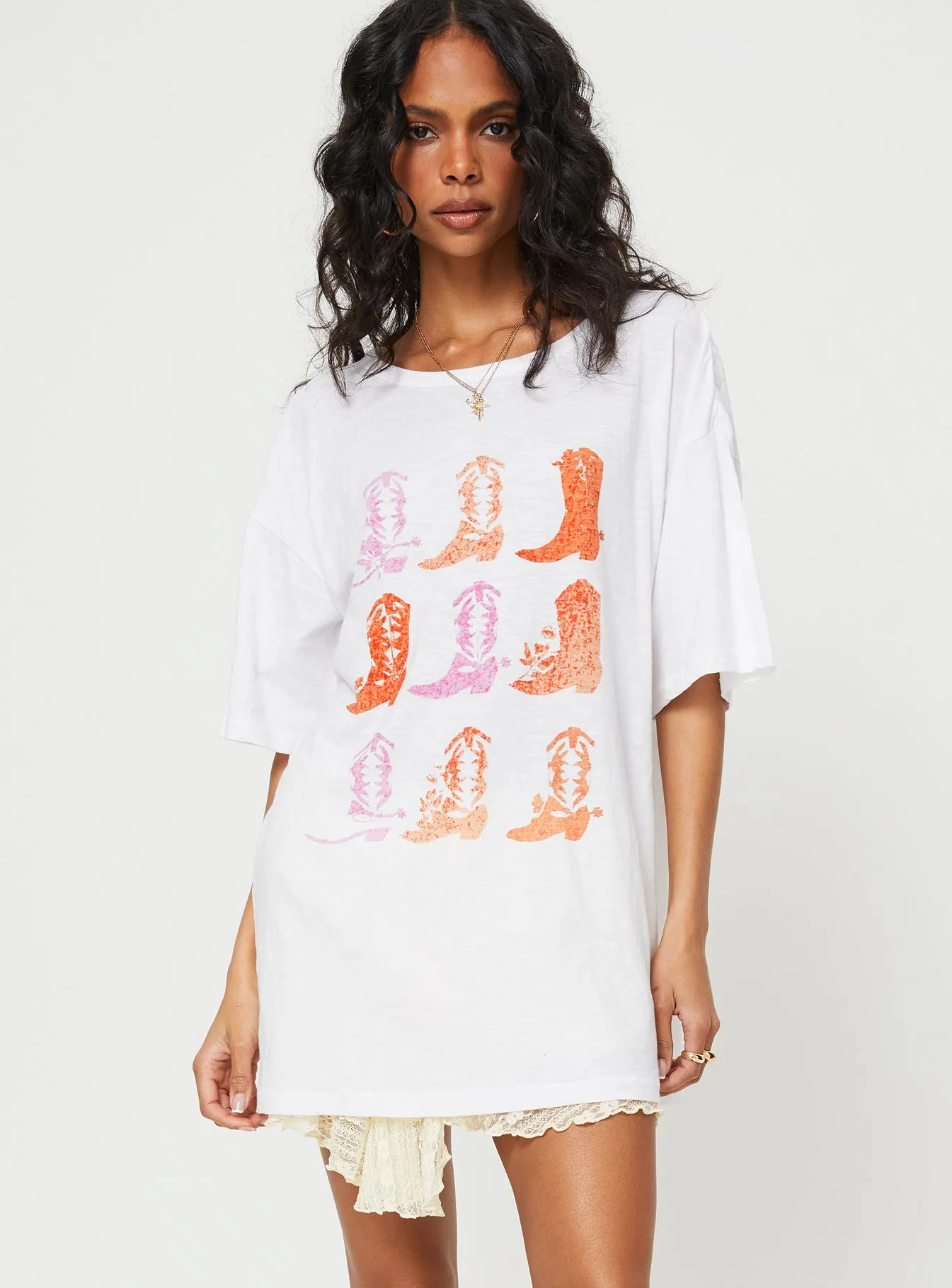 Chambre Oversized Graphic Tee White MultipurposeUse