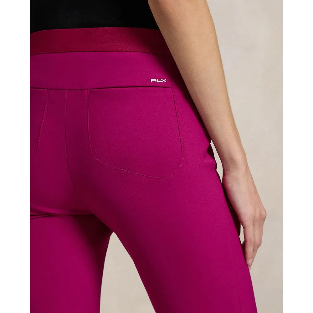 Sport Flex Wrinkle Resistant Finish RLX Ralph Lauren Women's Eagle Stretch Twill Golf Pants - Fuchsia Berry