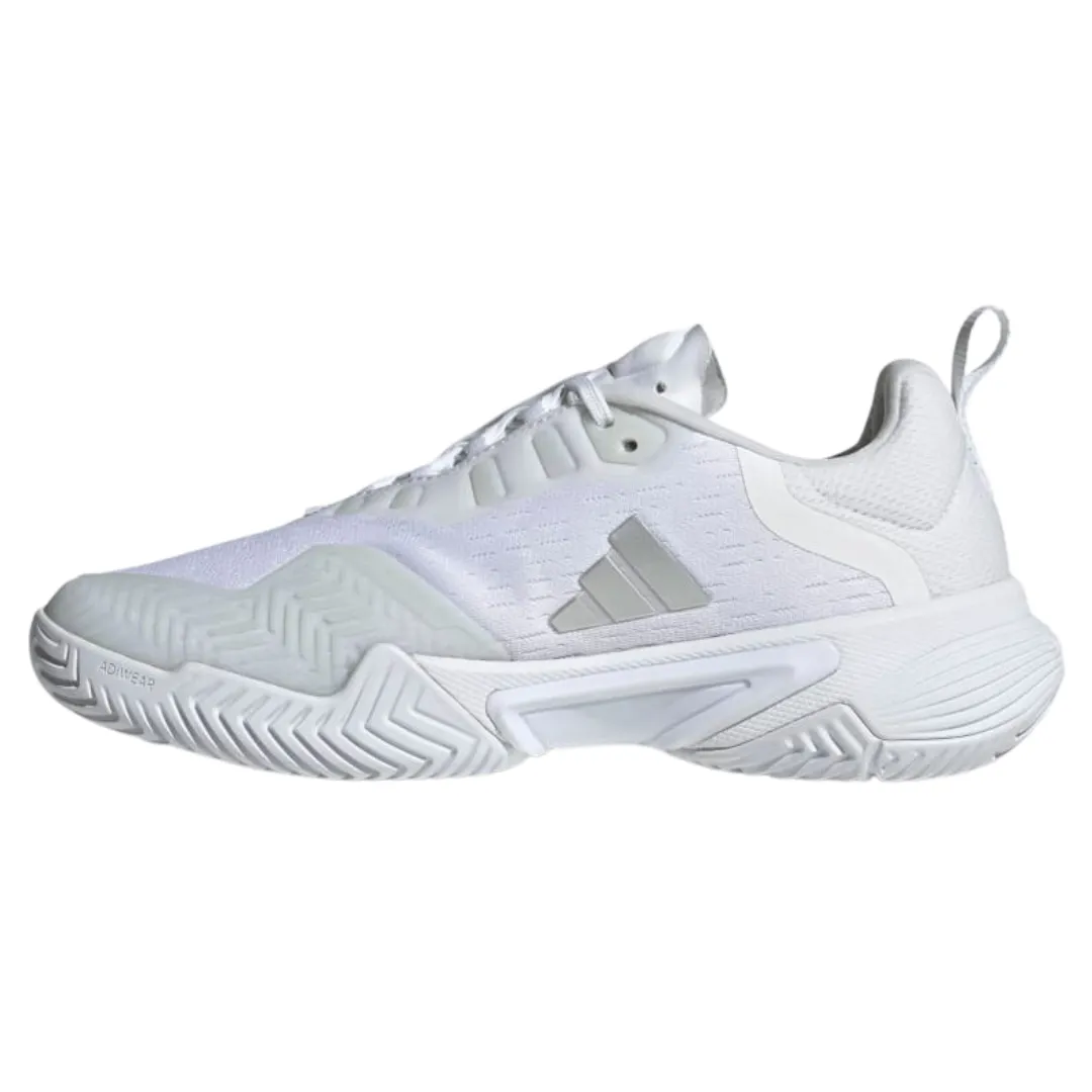 Adidas Barricade Womens Tennis Shoes - White Flexible Midsole Response Cushioned Collar Padding