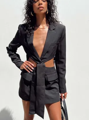 La Confidential Mini Dress Onyx Shape Retention Lightweight and Breezy