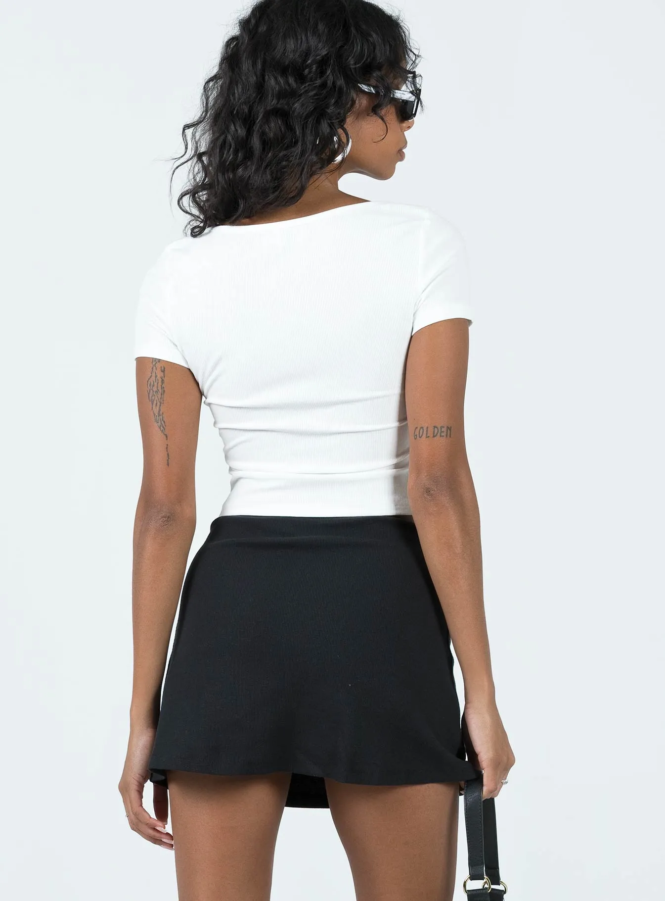 Ankle length Banksia Mini Skirt Black