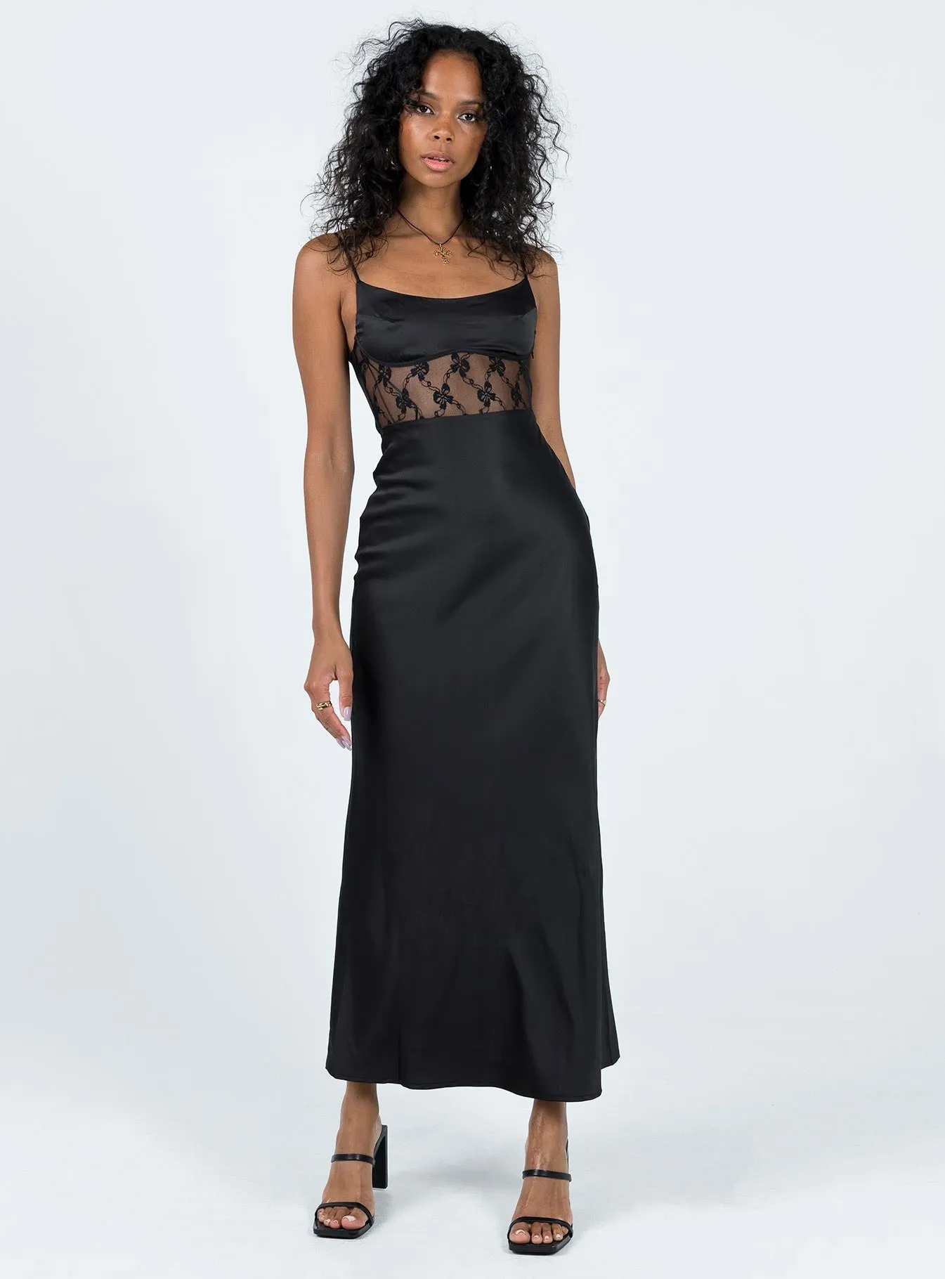 Maybelle Maxi Dress Black Formal Style