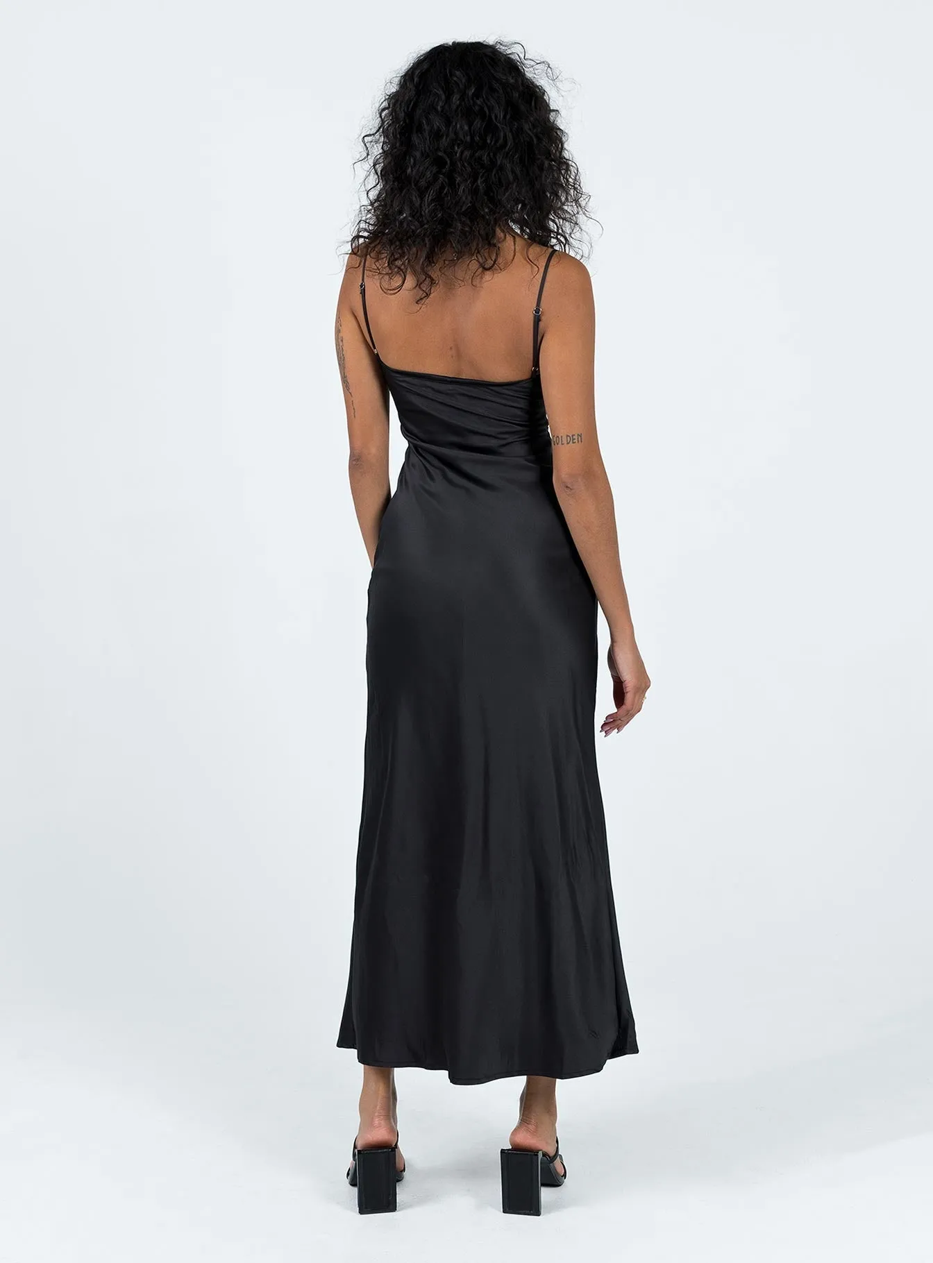 Brunch Outfit Light Finish Maybelle Maxi Dress Black