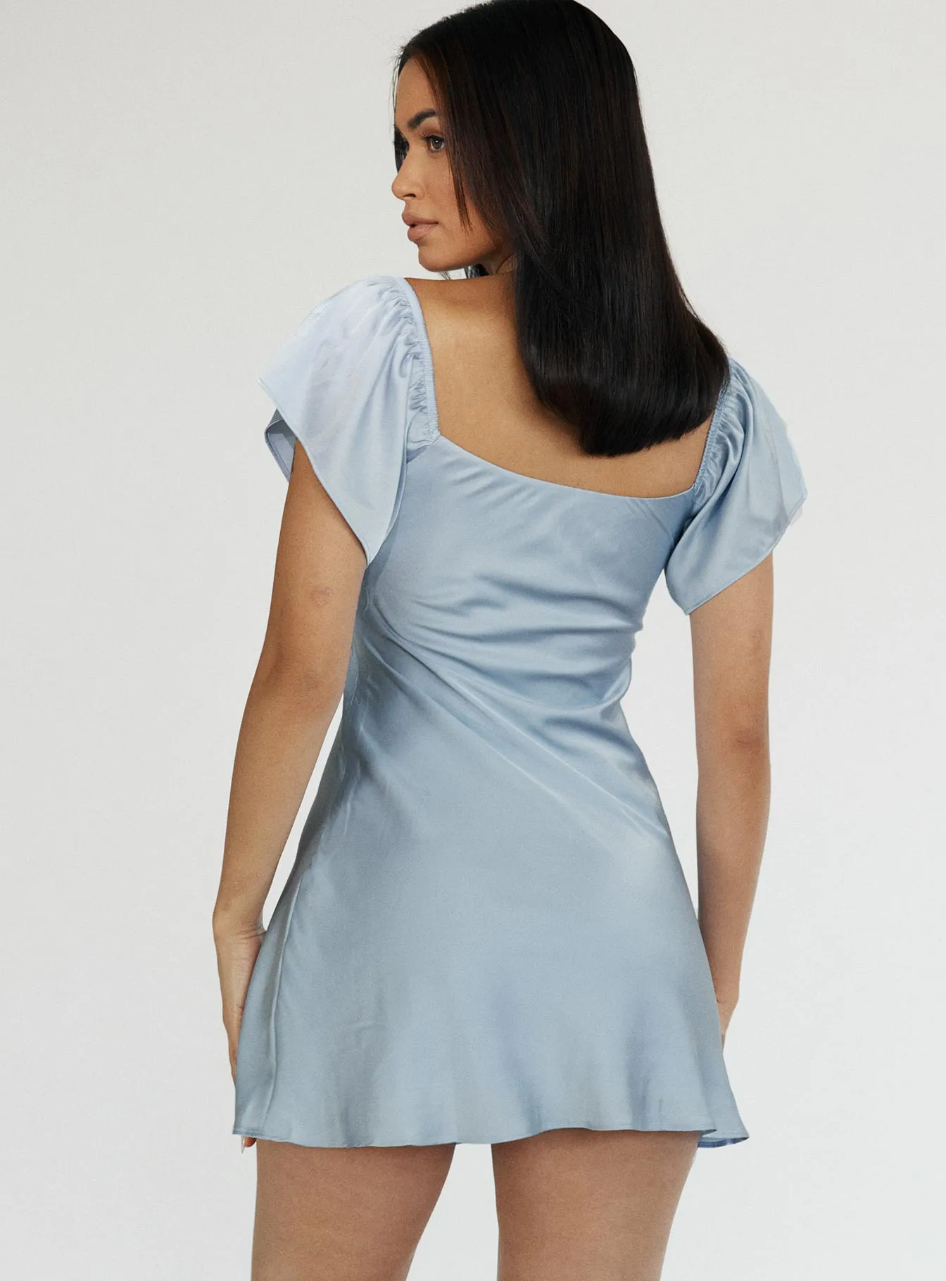 Isabel Mini Dress Blue Timeless Soft Lounge Mode