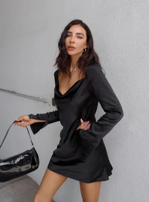 All Moments Star Power Mini Dress Black Petite