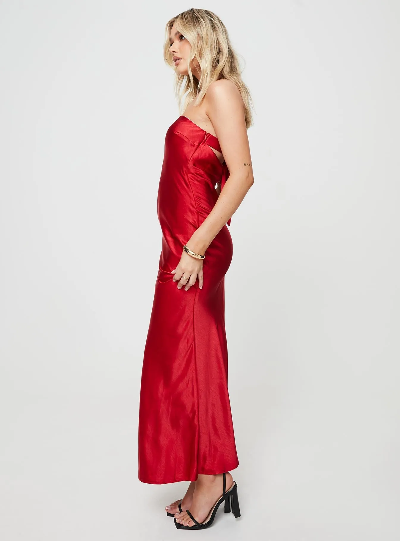 Style Blend Haley Maxi Dress Red