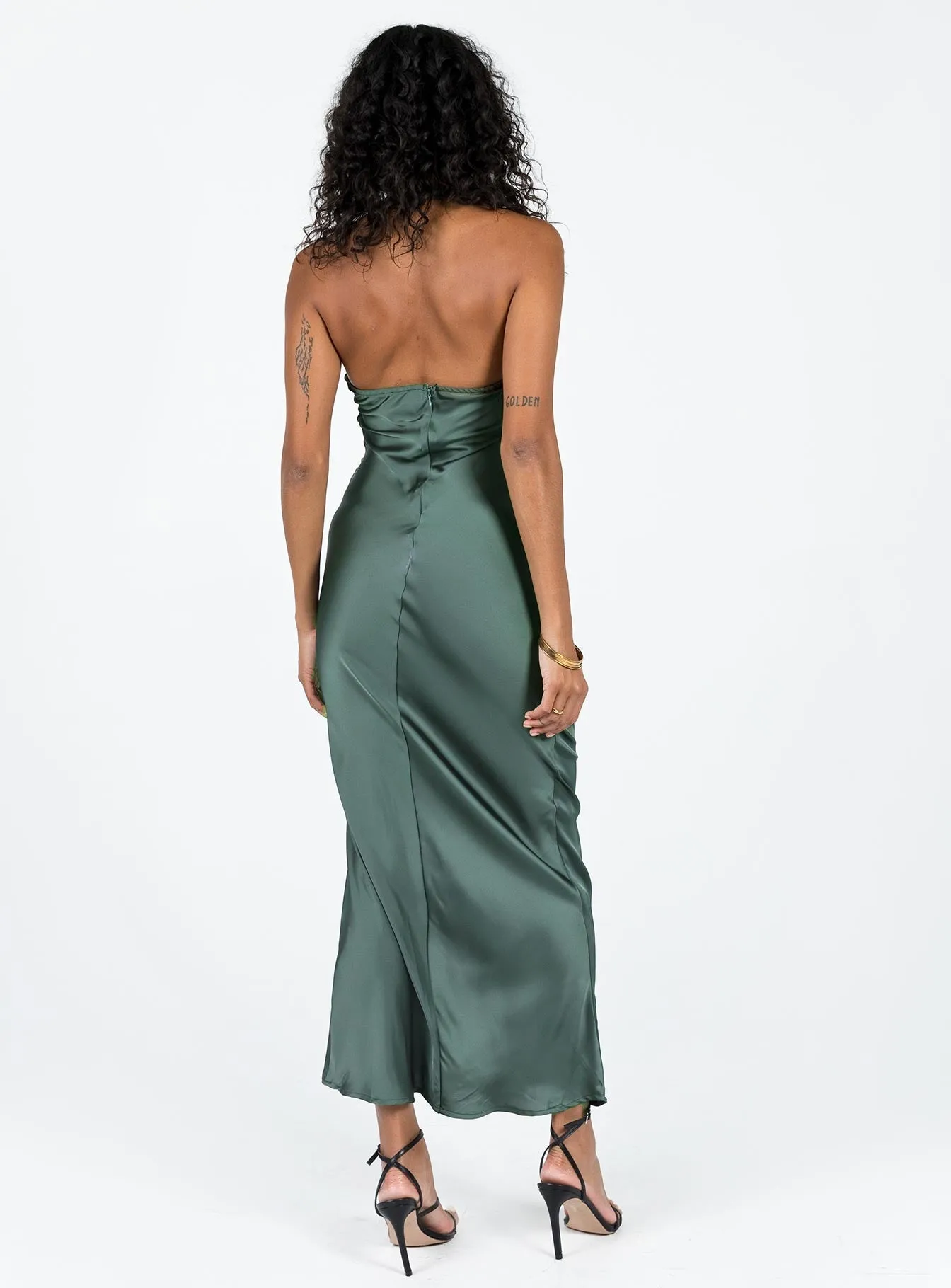 Kodiak Halter Maxi Dress Green windproof Smart Glide
