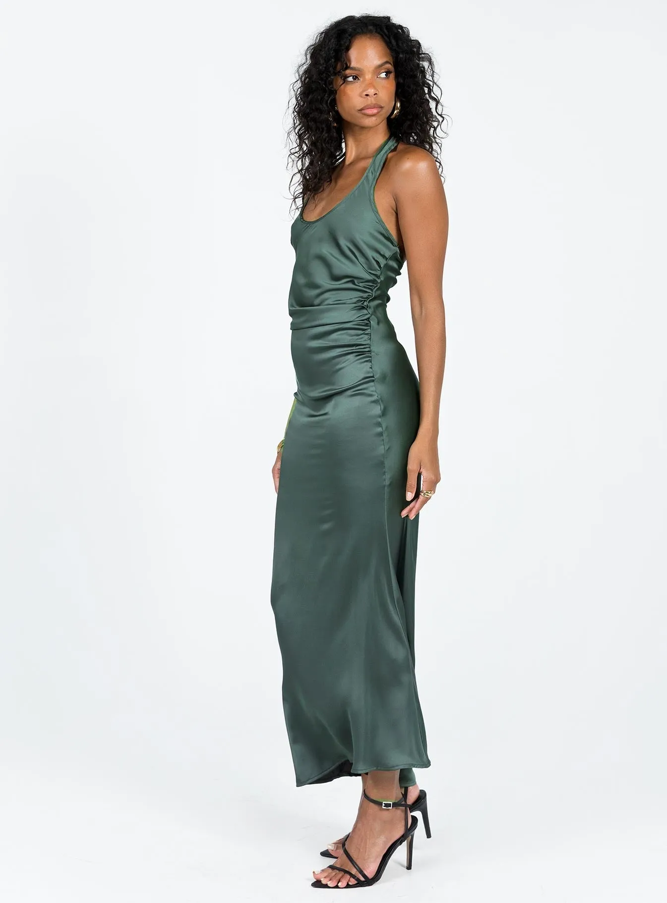 Classic wrap dress Fresh Outfit Kodiak Halter Maxi Dress Green